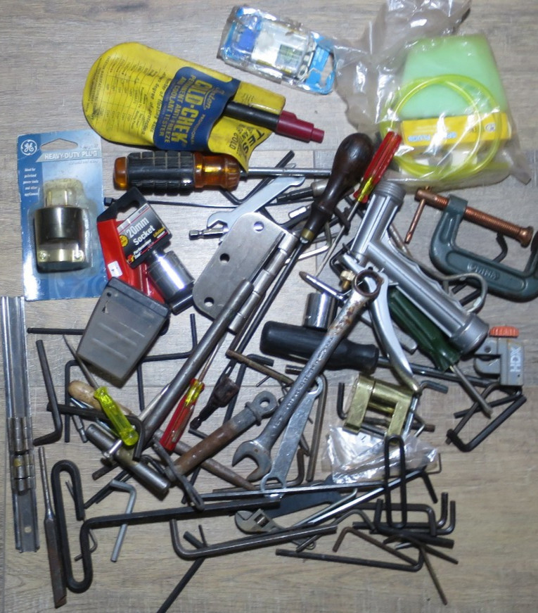 Lot of Junk Drawer Tools, Hardware and Much more #104