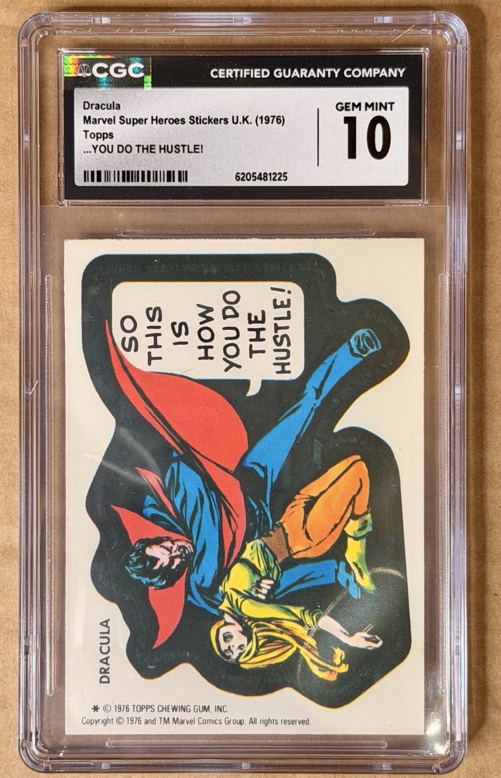 1976 Topps Marvel Super Heroes UK - Dracula - CGC 10  - Pop 1 - ONLY 10 IN SET