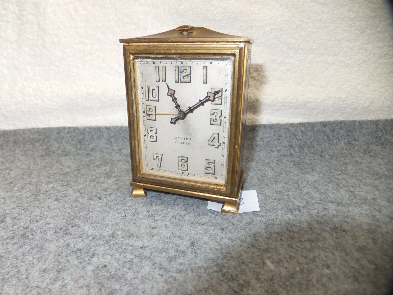 Collectibles. Vintage Zenith 8day travel  Clock Alarm 1920  Vintage # 2721.