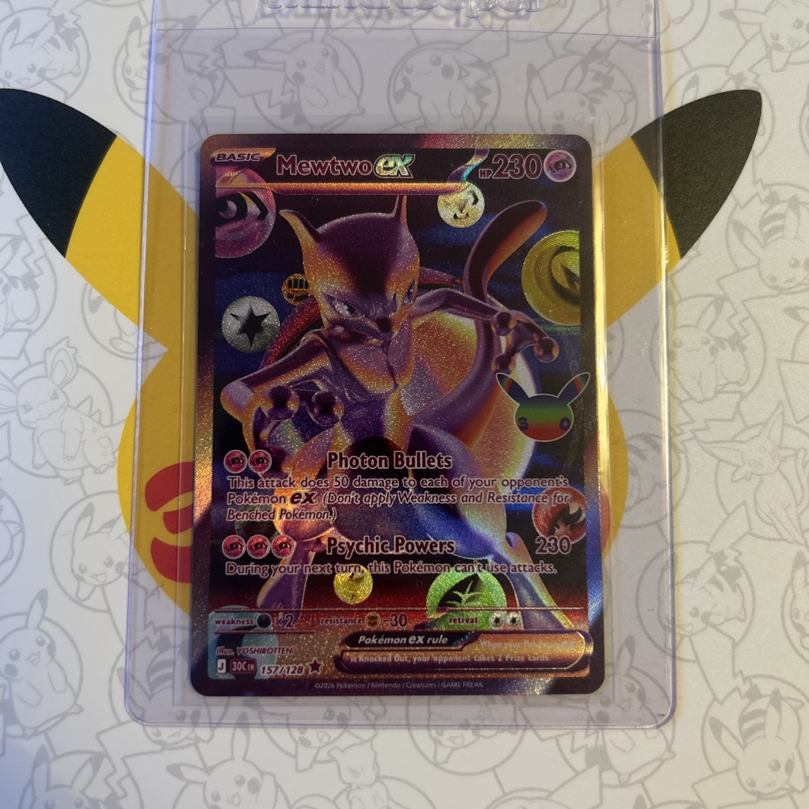Mewtwo Ex 157/128 Future Rarity ENG 30th Anniversary