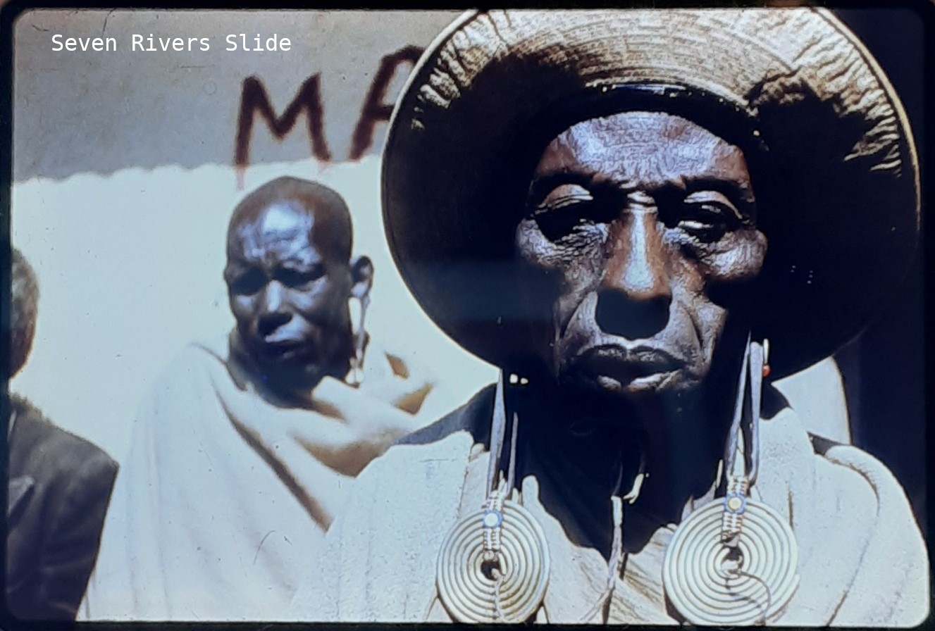Tanganyika East Africa Masai Tribe Man 35mm Slide Photo