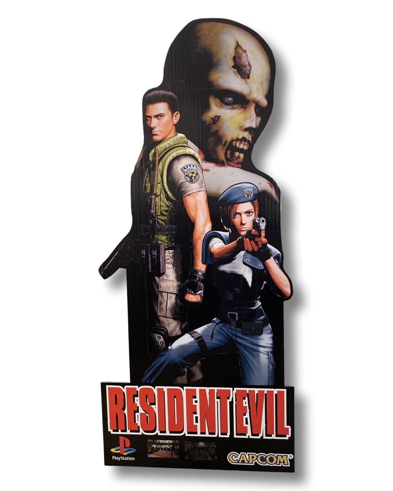 Resident Evil Ps1 PlayStation Standee 18x41” capcom Display Stand  Sponsored