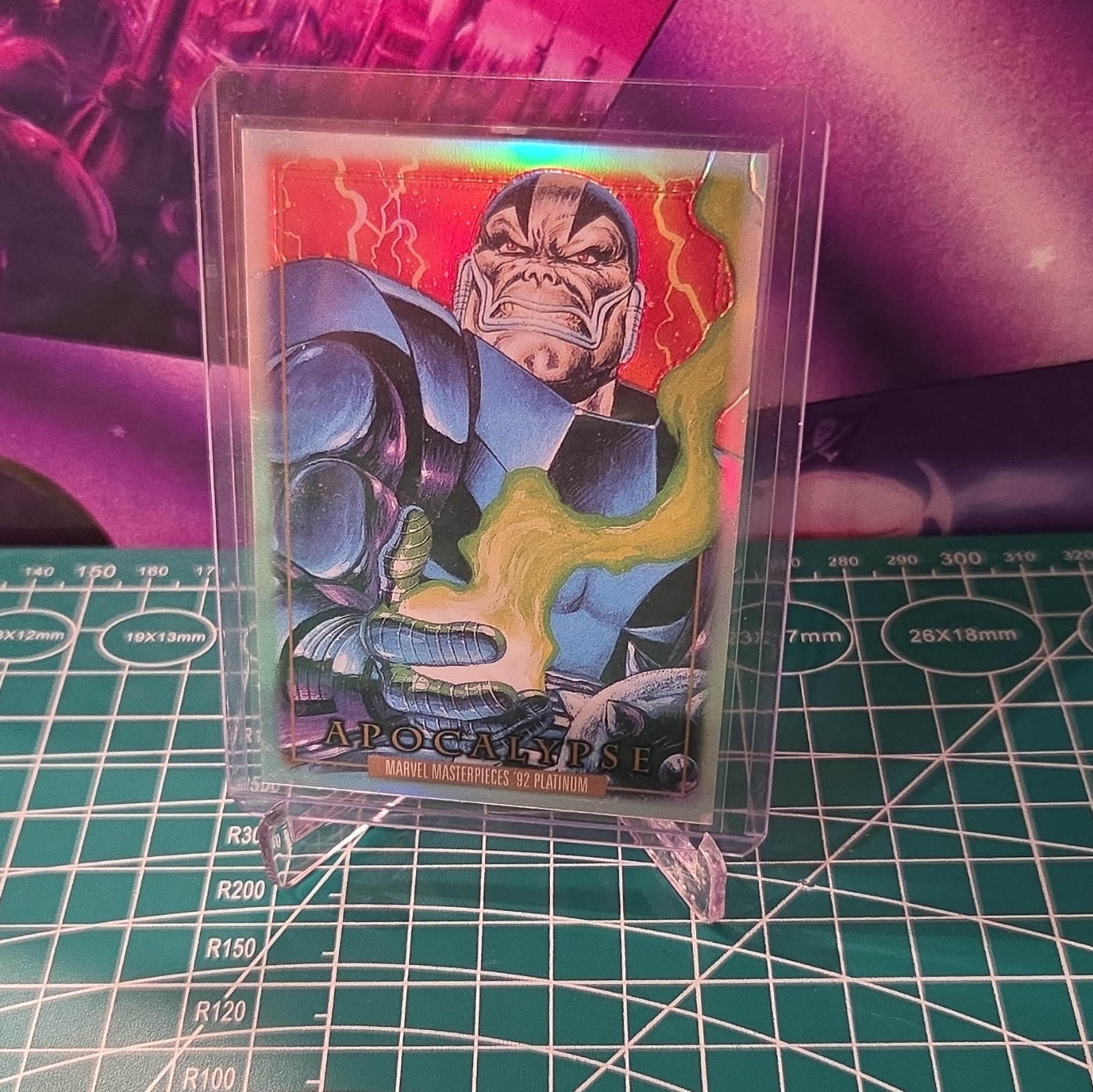 2024 Marvel Masterpieces ‘92 Platinum Apocalypse/Warlock # 10 Rainbow - Error