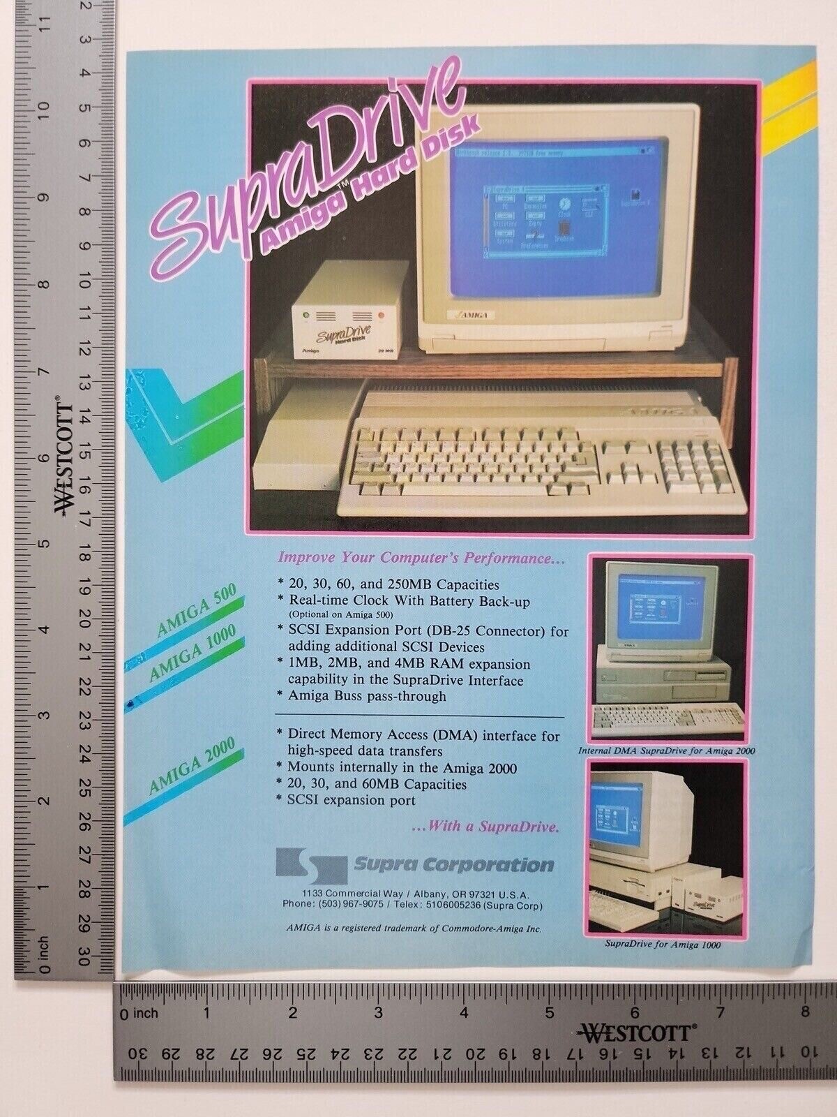 Supradrive Amiga Hard Disk Personal Computer Pc Hardware Print Advertisement