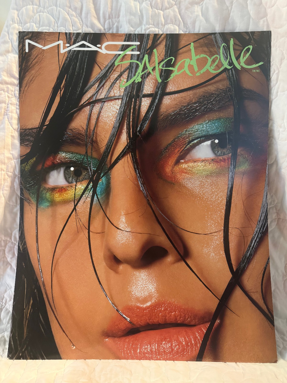 Rare MAC Salsabelle Original Promotional Poster Store Display Double Sided 24x28