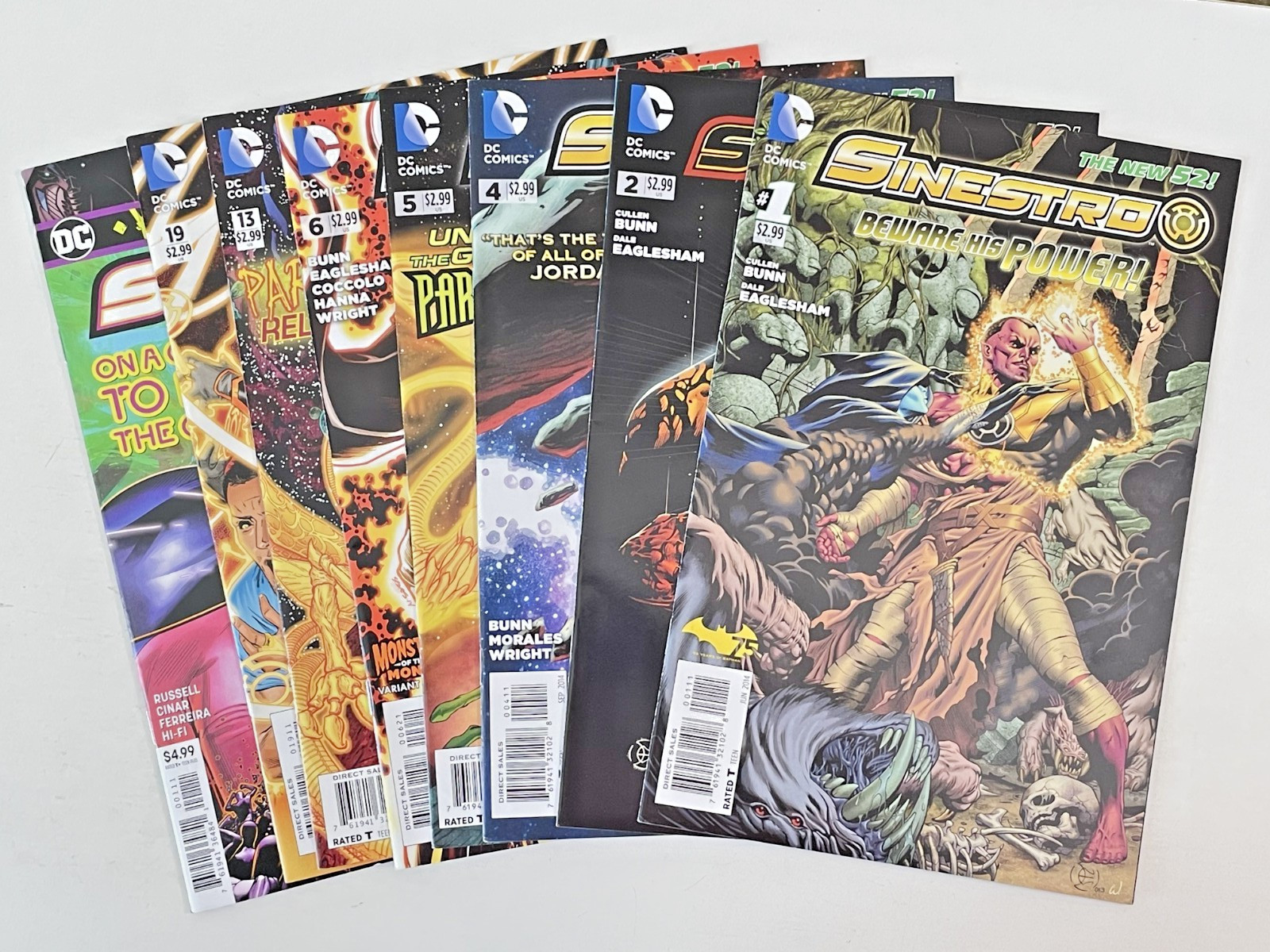 DC NEW 52 Comics SINESTRO 8 BOOK LOT # 1-19 & YEAR OF THE VILLAIN VF/NM 2014