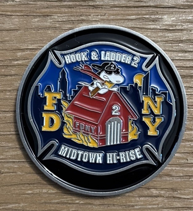 FDNY Hook & Ladder 2 ‘Snoopy’ Challenge Coin