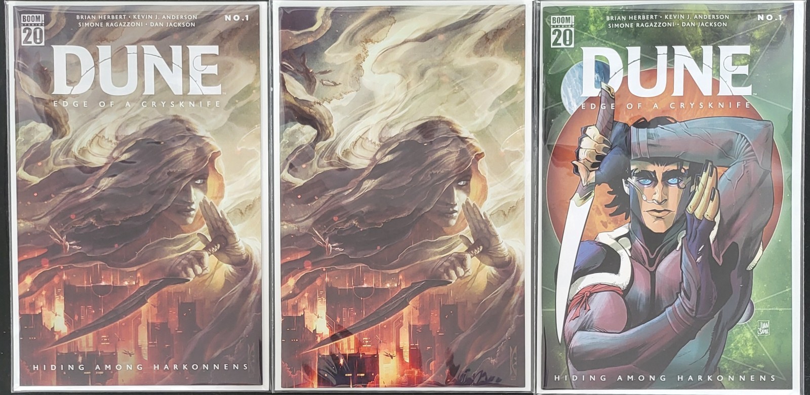 Dune: Edge Of A Crysknife #1, Lot of 3 Standard Covers, NM/Better , 1st