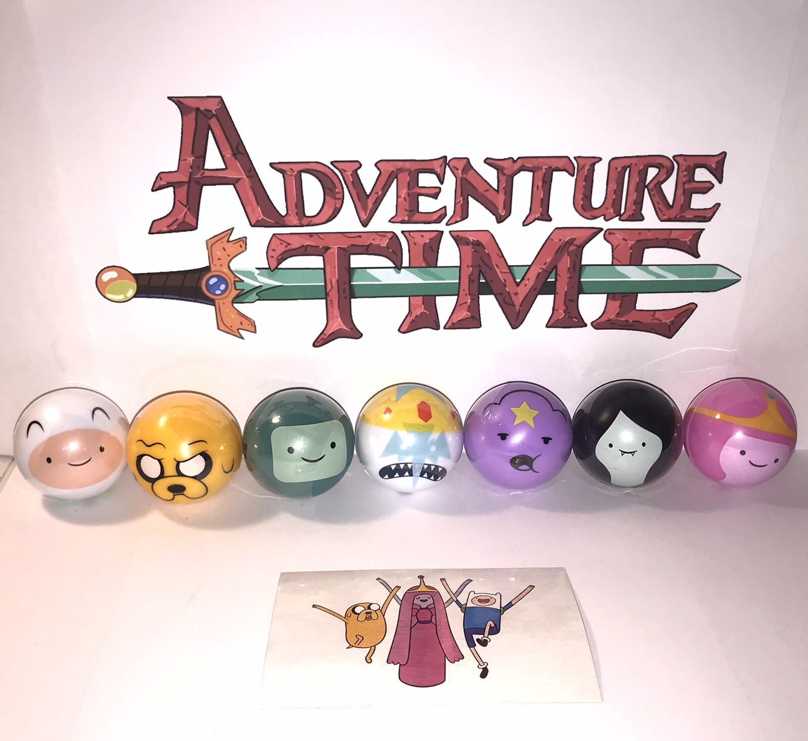 Adventure Time Buildable Ball Set of 7 Plus Tattoo