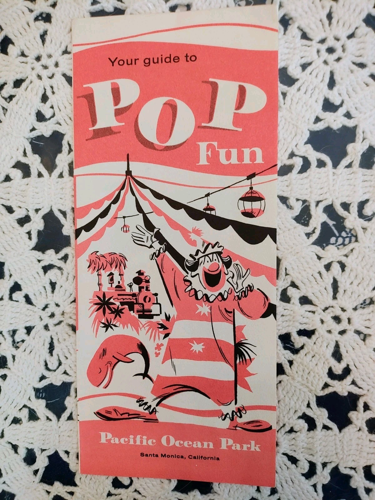 Vintage Amusement Park Brochure Pacific Ocean Park Santa Monica CA