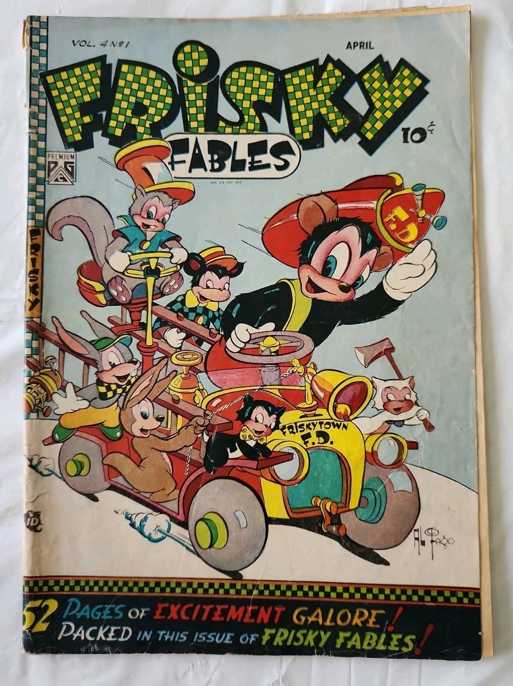 Premium Group Comics Frisky Fables Vol 4  Number 1  1948 Oringinal Comic Book