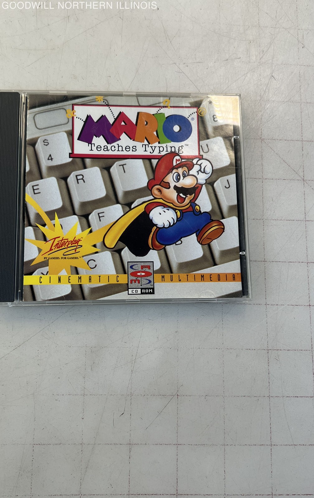 Vintage 1993 Mario Teaches Typing (PC CD ROM)