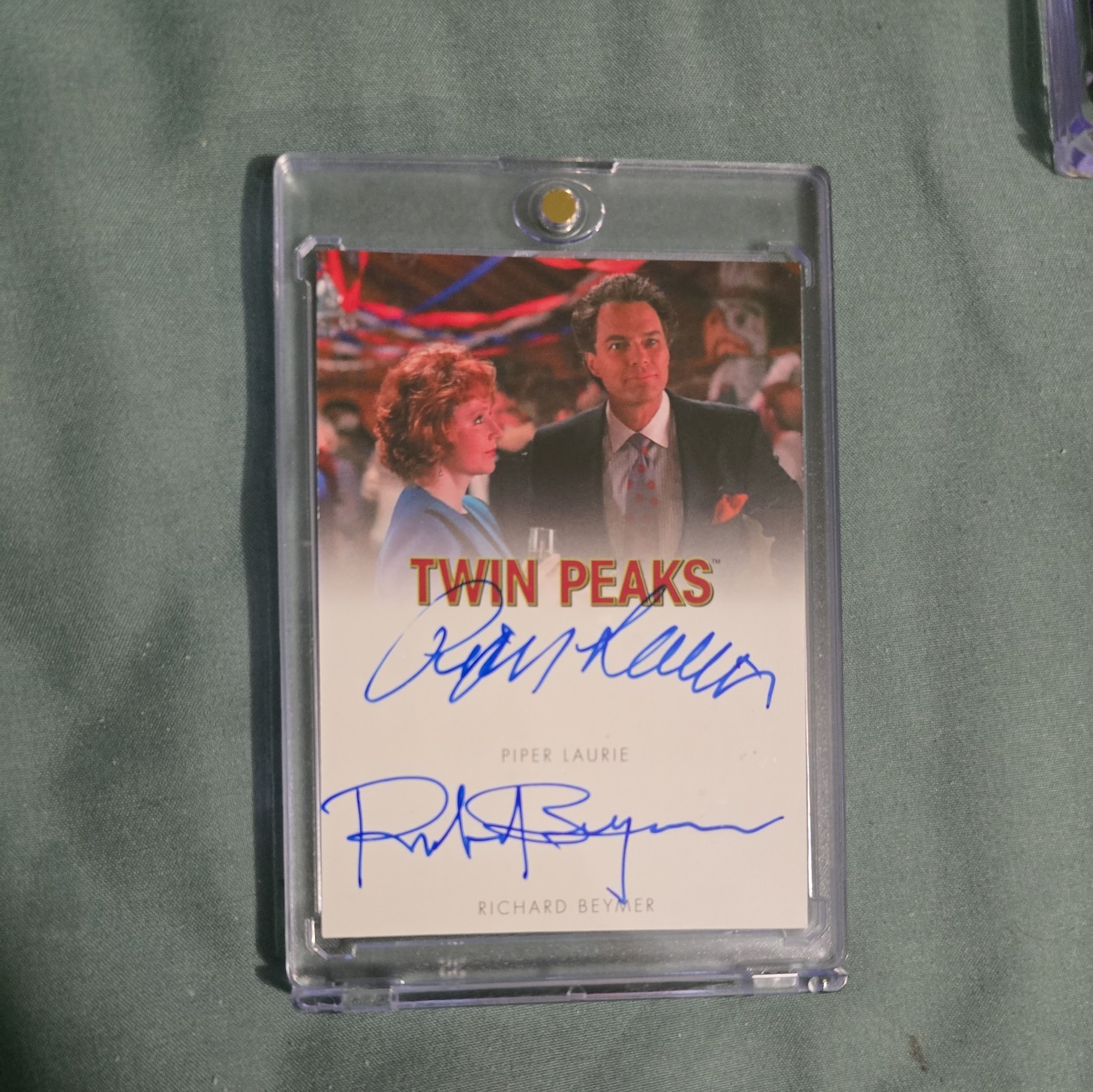2025 Rittenhouse Twin Peaks Log Lady dual autograph Piper Laurie Richard Beymer