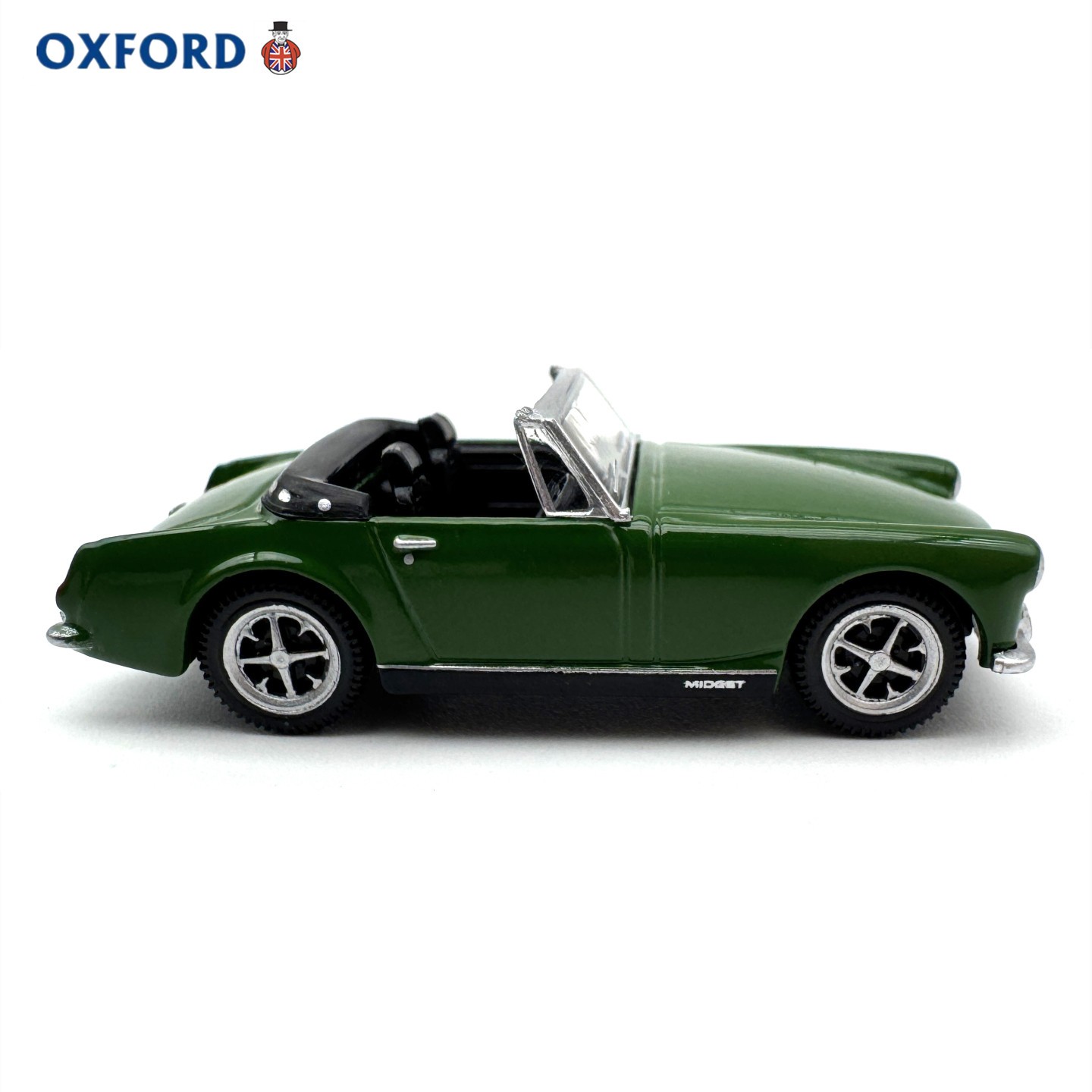 1:76 MG Midget MkIII Diecast Model - British Racing Green Alloy Collectible