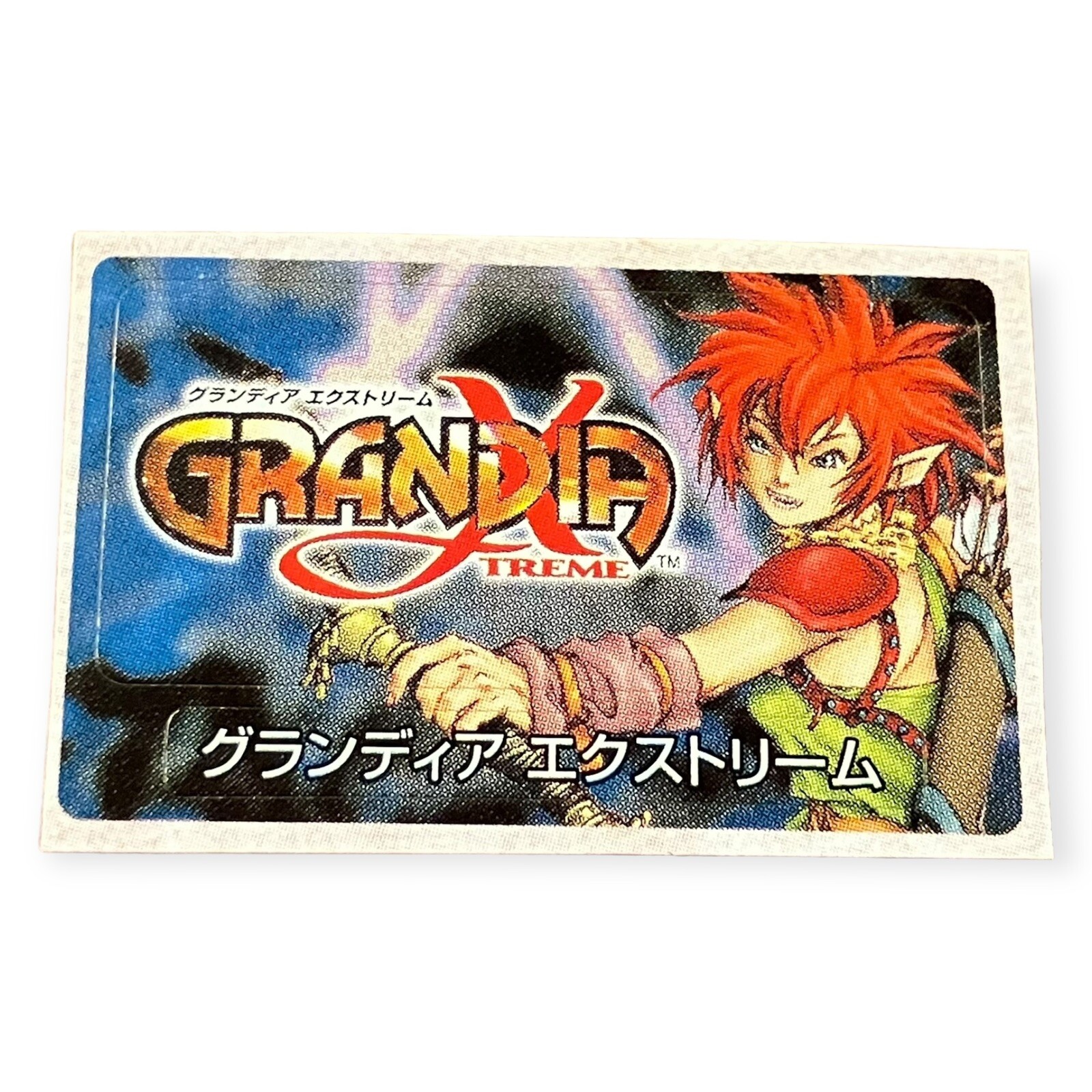 Sony PlayStation 2 PS2 Grandia Xtreme Vintage VTG 2002 Memory Card Sticker