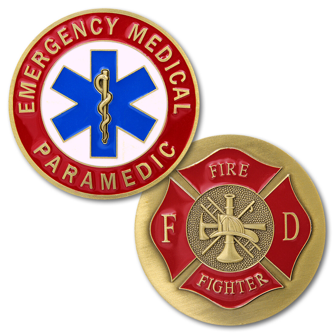 NEW Emergency Medical Paramedic Fire Fighter Challenge Coin