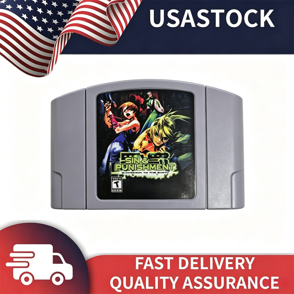 Sin and Punishment-Successor of the Earth Games Cartridge For N64 US Version