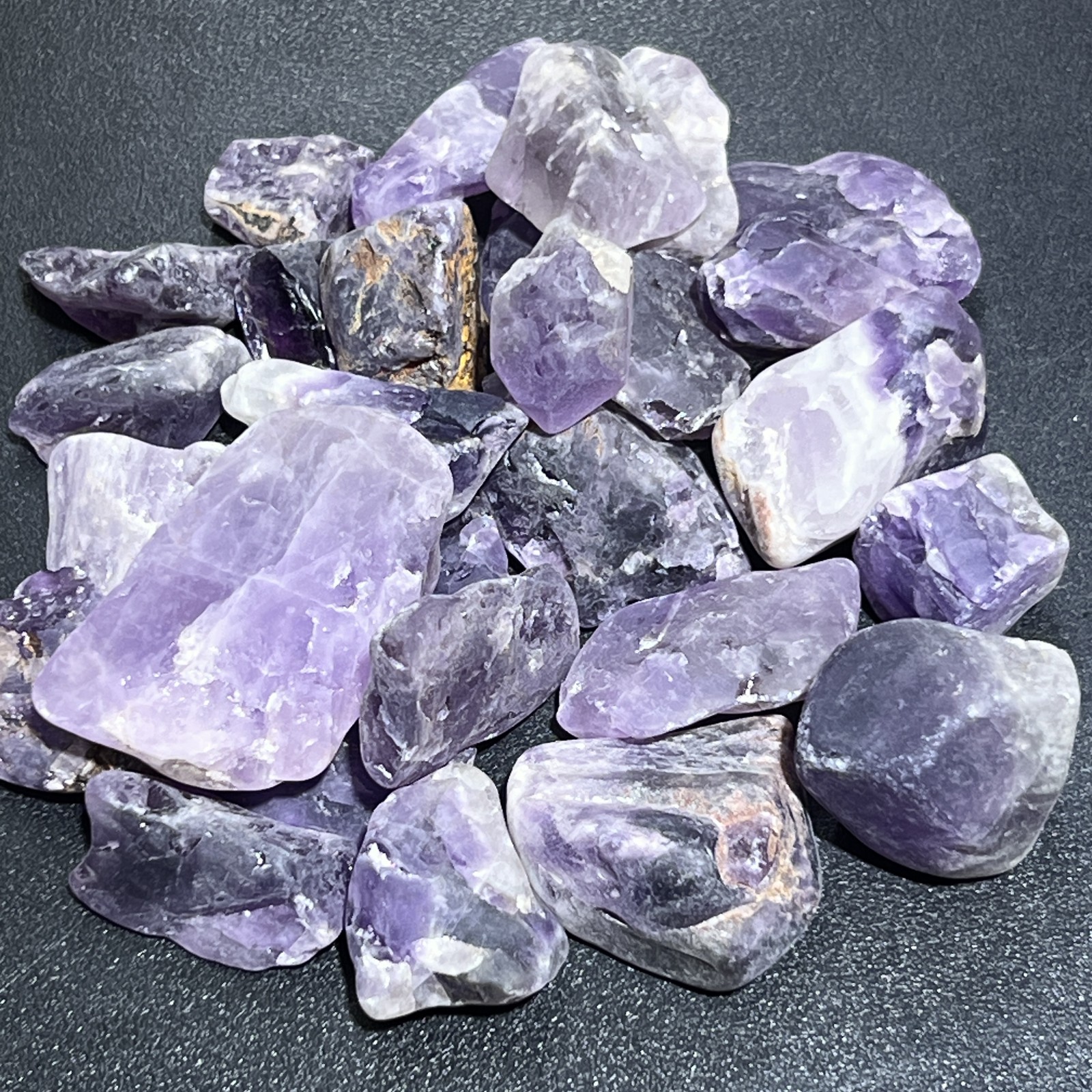 Purple Amethyst Crystal Stones From Rwanda Rough Raw Genuine Mineral