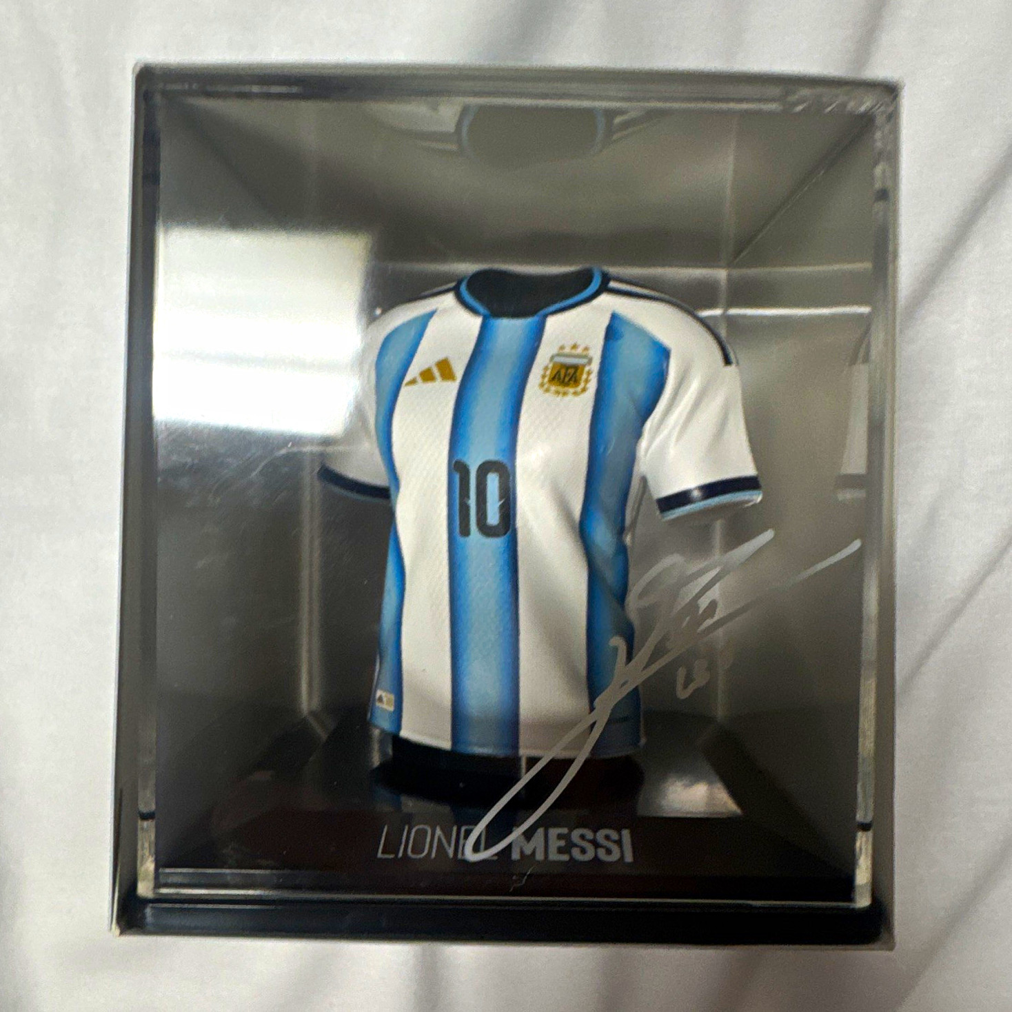 Fancollex MyJersey Lionel Messi Argentina 2026 #10Home Mini Jersey Figurine rare