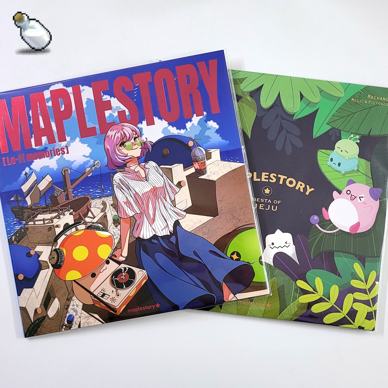 MapleStory Cafe in Jeju, Siesta of Jeju + Lo-Fi Memories LP Vinyl [Bundle]