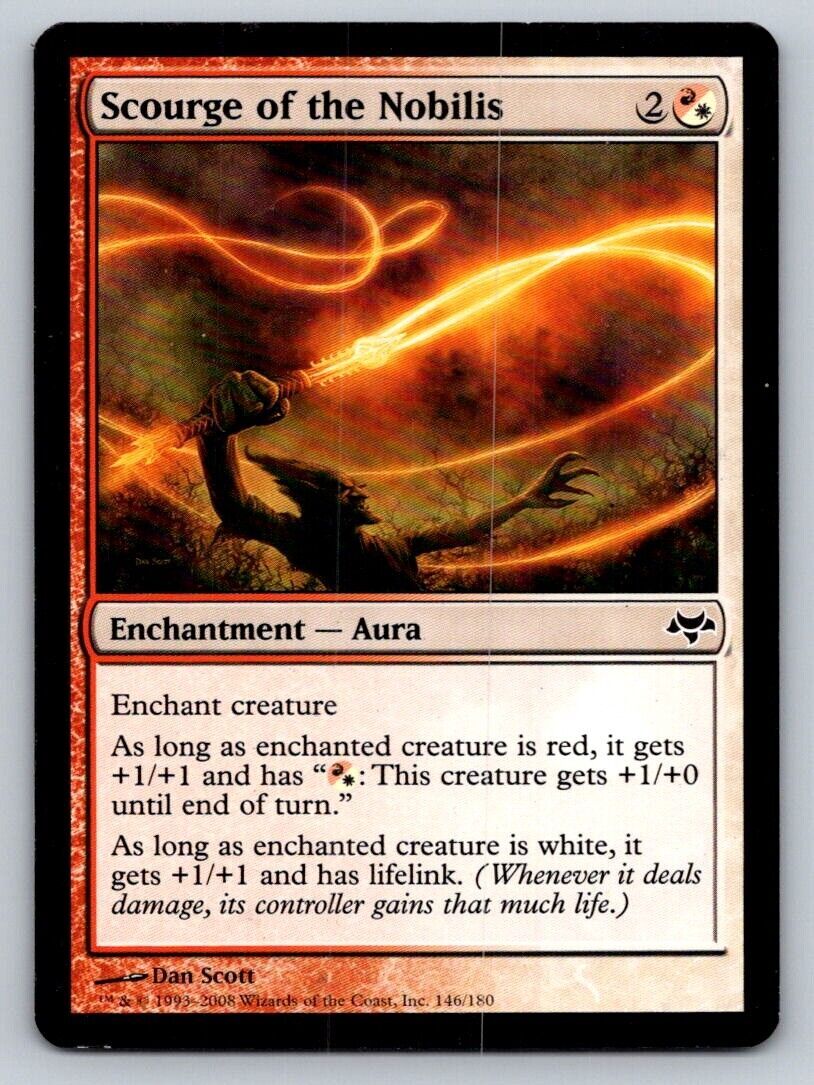 # 146/180 Scourge of the Nobilis Enchantment - Aura 2008 MTG Magic The Gathering