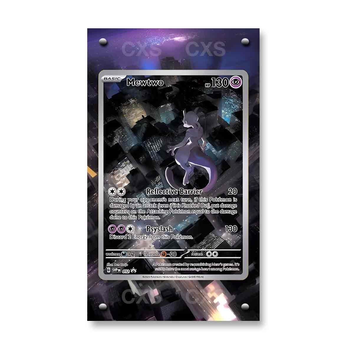 Shadow Mewtwo SVP 052 Black Star Promo Custom Extended Art Magnetic Frame