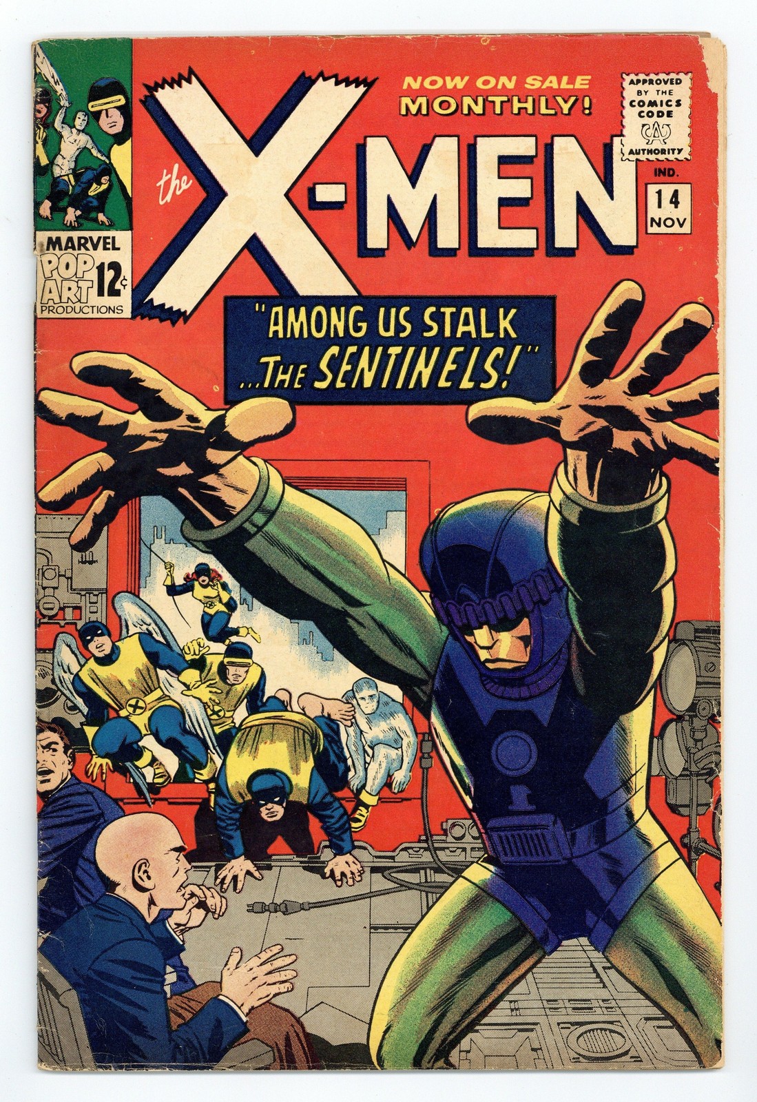 Uncanny X-Men #14 VG 4.0 1965 1st app. Sentinels