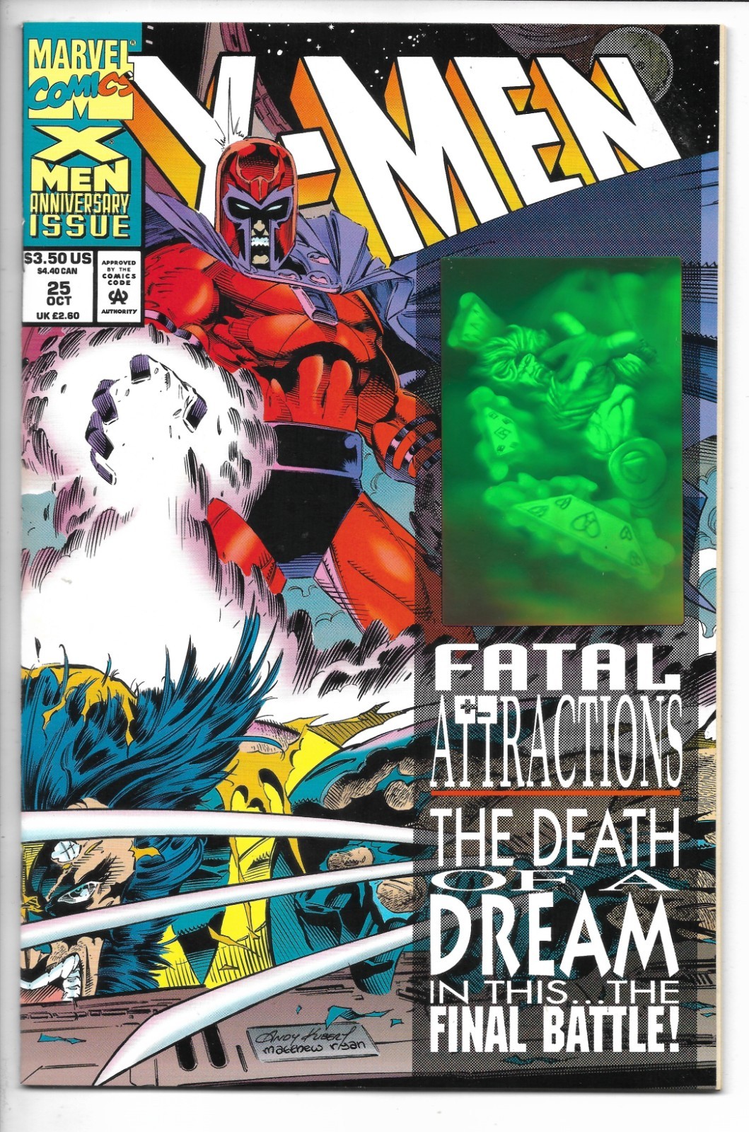 X-Men Fatal Attractions 1-6 Complete Hologram Set / Wolverine / X-Men / 1993