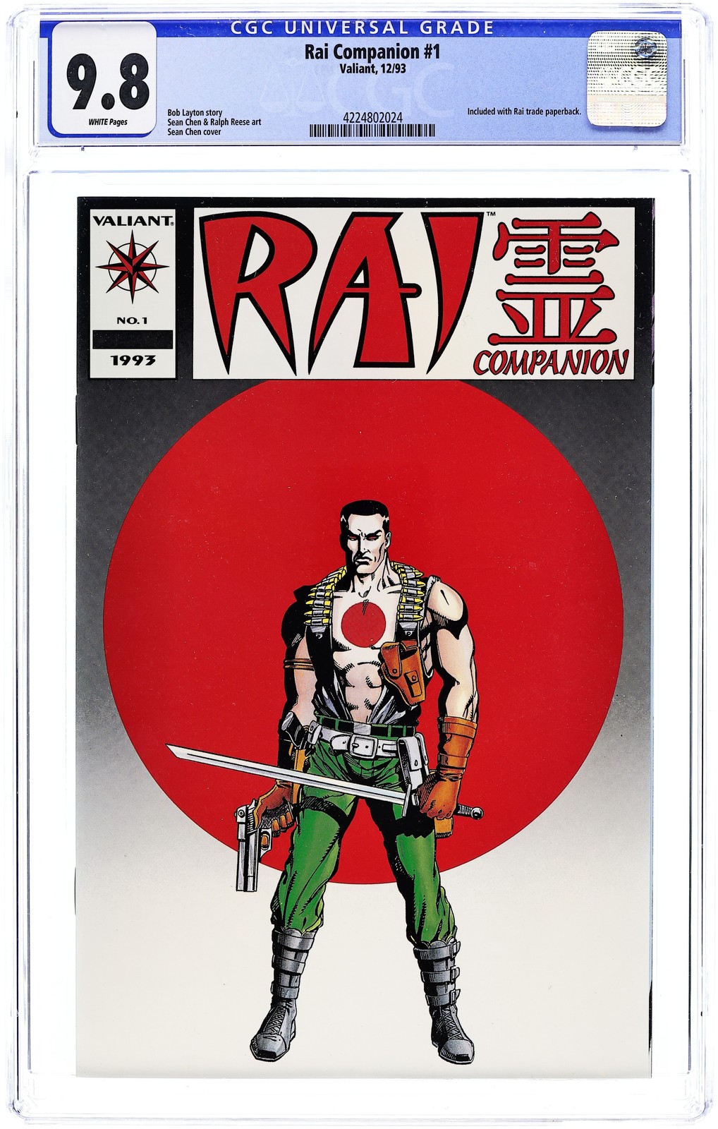 Rai Companion #1 CGC 9.8 1993 4224802024