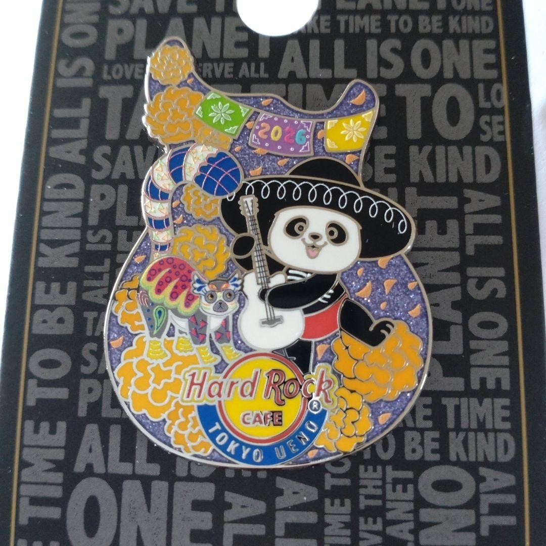 Hard Rock Cafe Tokyo UYENO 2026 DAY OF THE DEAD Panda Pin Badge from Japan