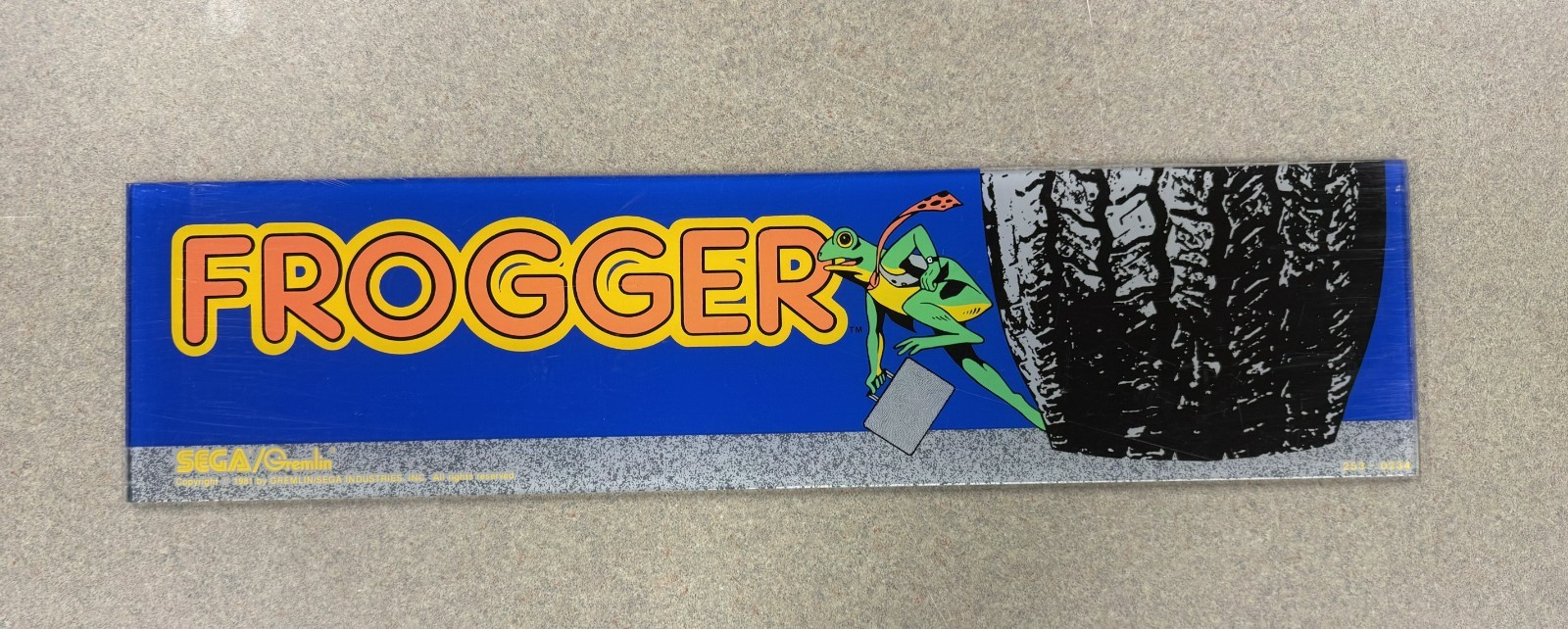 Frogger Arcade Marquee Sega/Gremlin Original Not Reproduction