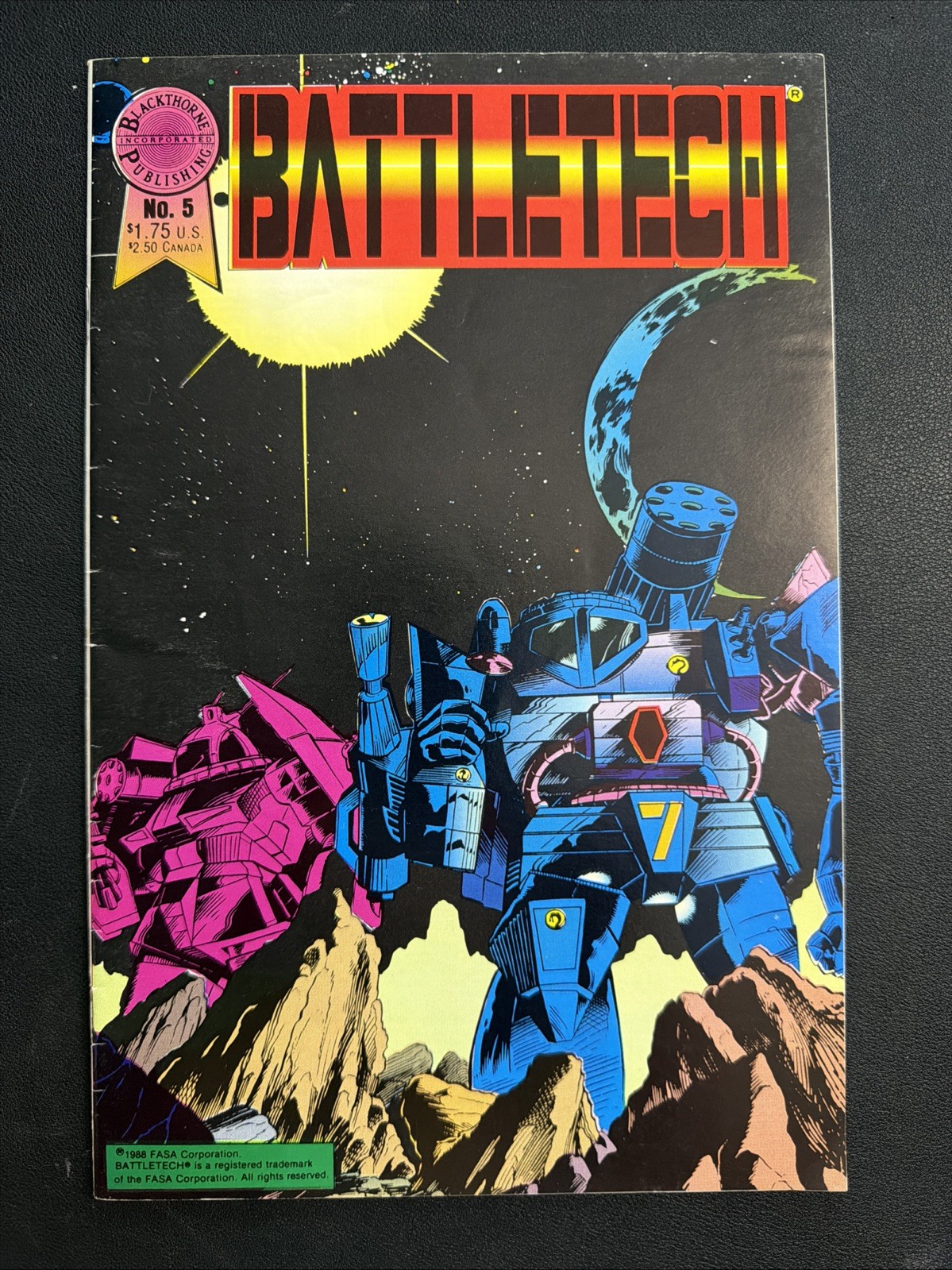 Battletech #5 (Blackthorne 1988) 🔥1st Print