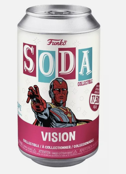 Funko Soda: Marvel - Vision Vinyl Figure - 1/17,500 (opened)