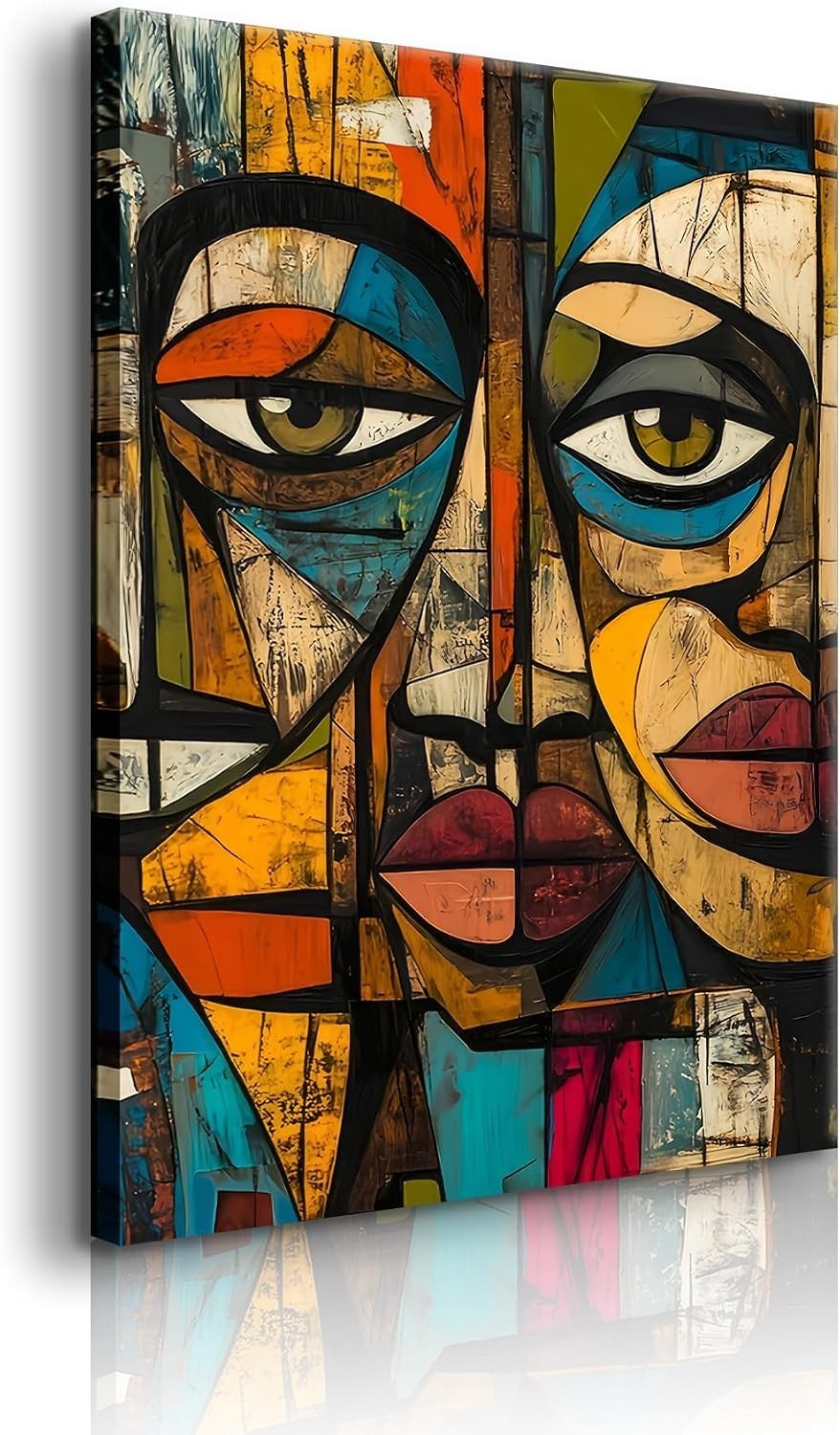  African Abstract Wall Art African Modern Tribal Mask Wall Decor Symbol Culture 