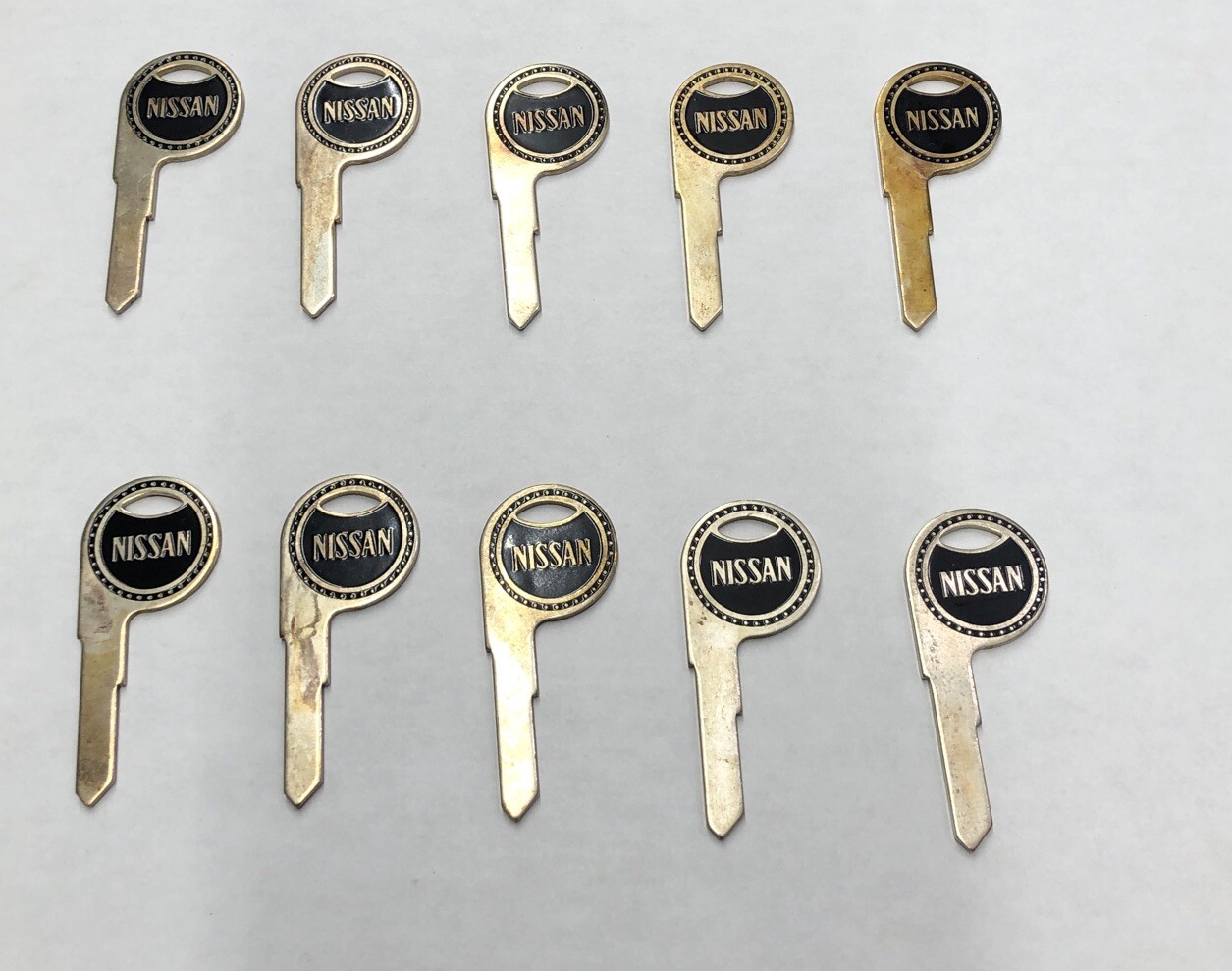 Lot Of 10 Datsun Nissan Key Blank Very Rare New With Defects
