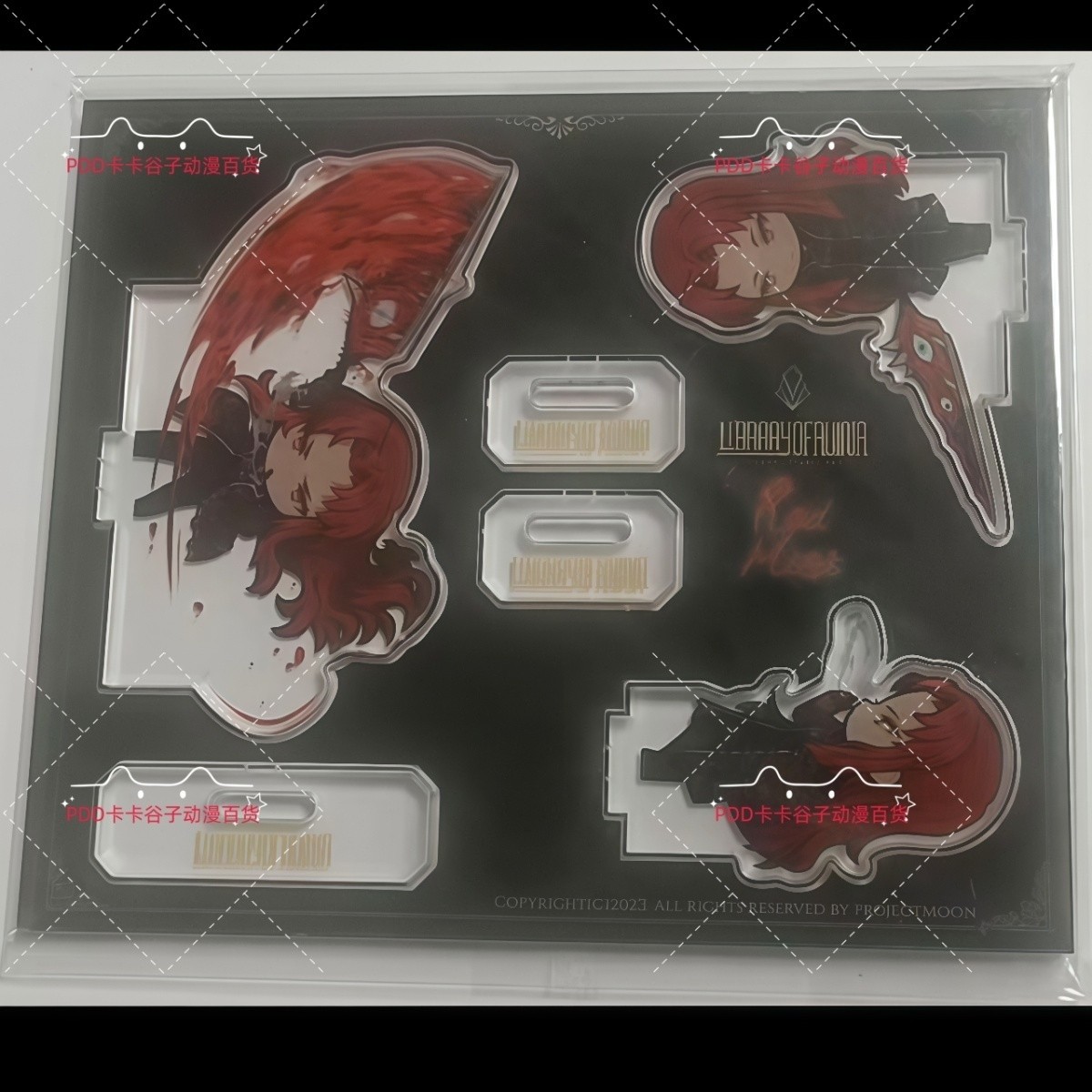 Library of Ruina Kali The Red Fog  Mini Acrylic Stand Figure Decorative Gifts
