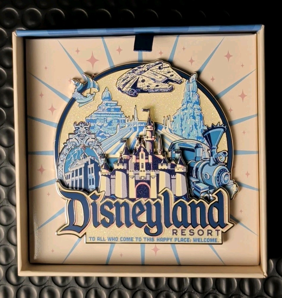 Disneyland Resort Mini Jumbo Pin LE3000 All Who Come To This Happy Place,Welcome