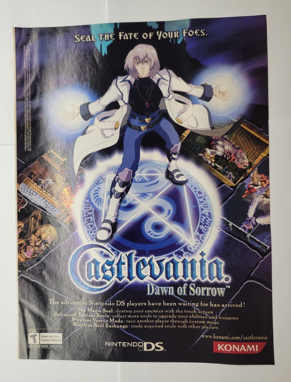 Castlevania Dawn of Sorrow Nintendo DS 2005 Magazine Print Ad