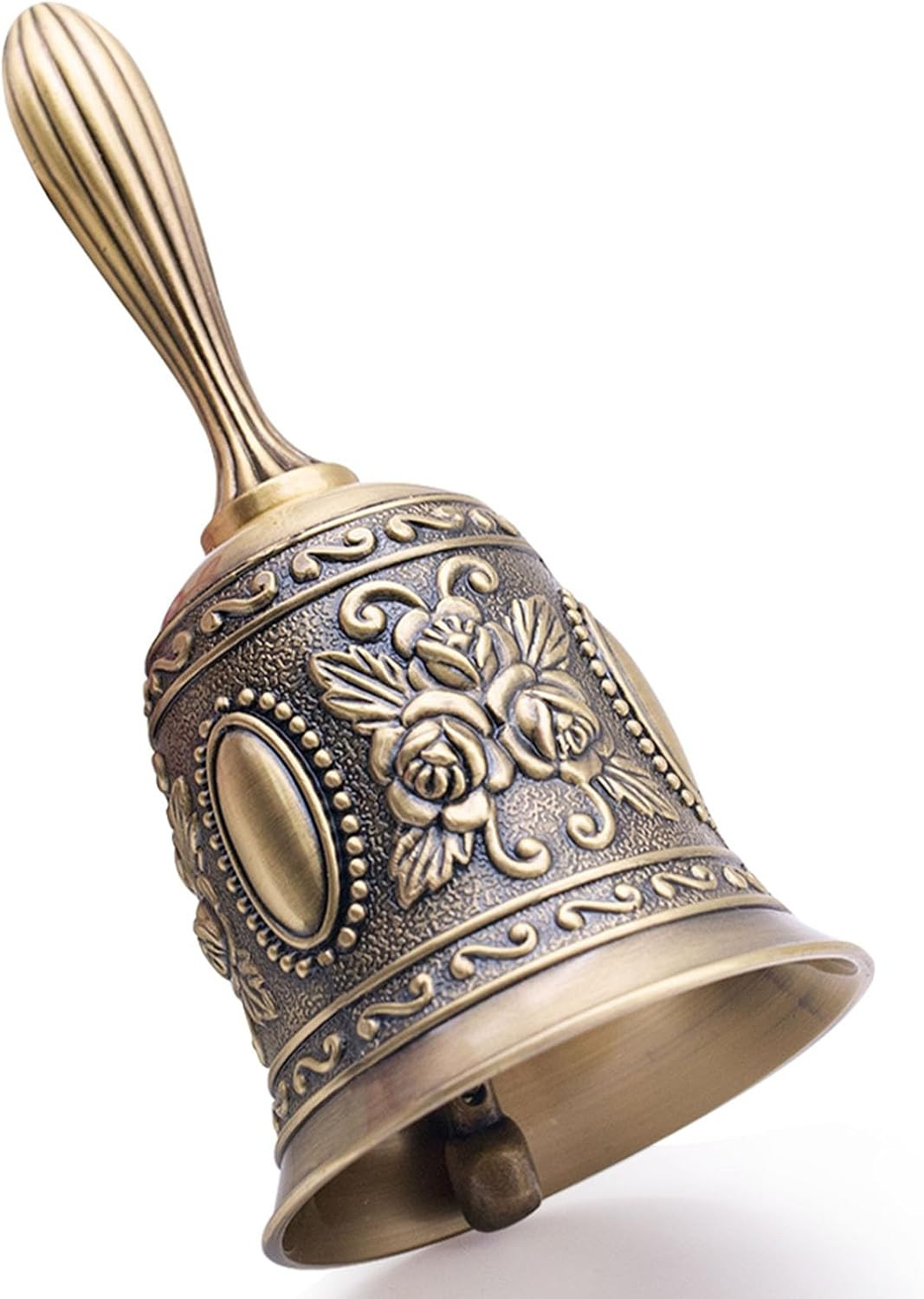 Vintage Metal Hand Bell Service Call Dinner Wedding Reception Counter Bell