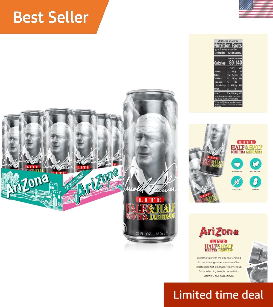 Arnold Palmer Half and Half - Big Can, 22 Fl Oz 12 Pack