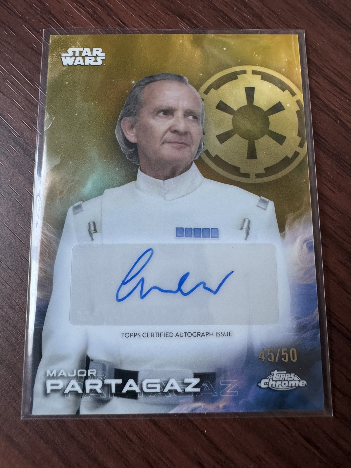 2025 Topps Chrome SW Major Partagaz/Anton Lesser Gold Refractor Auto  #A-LE /50