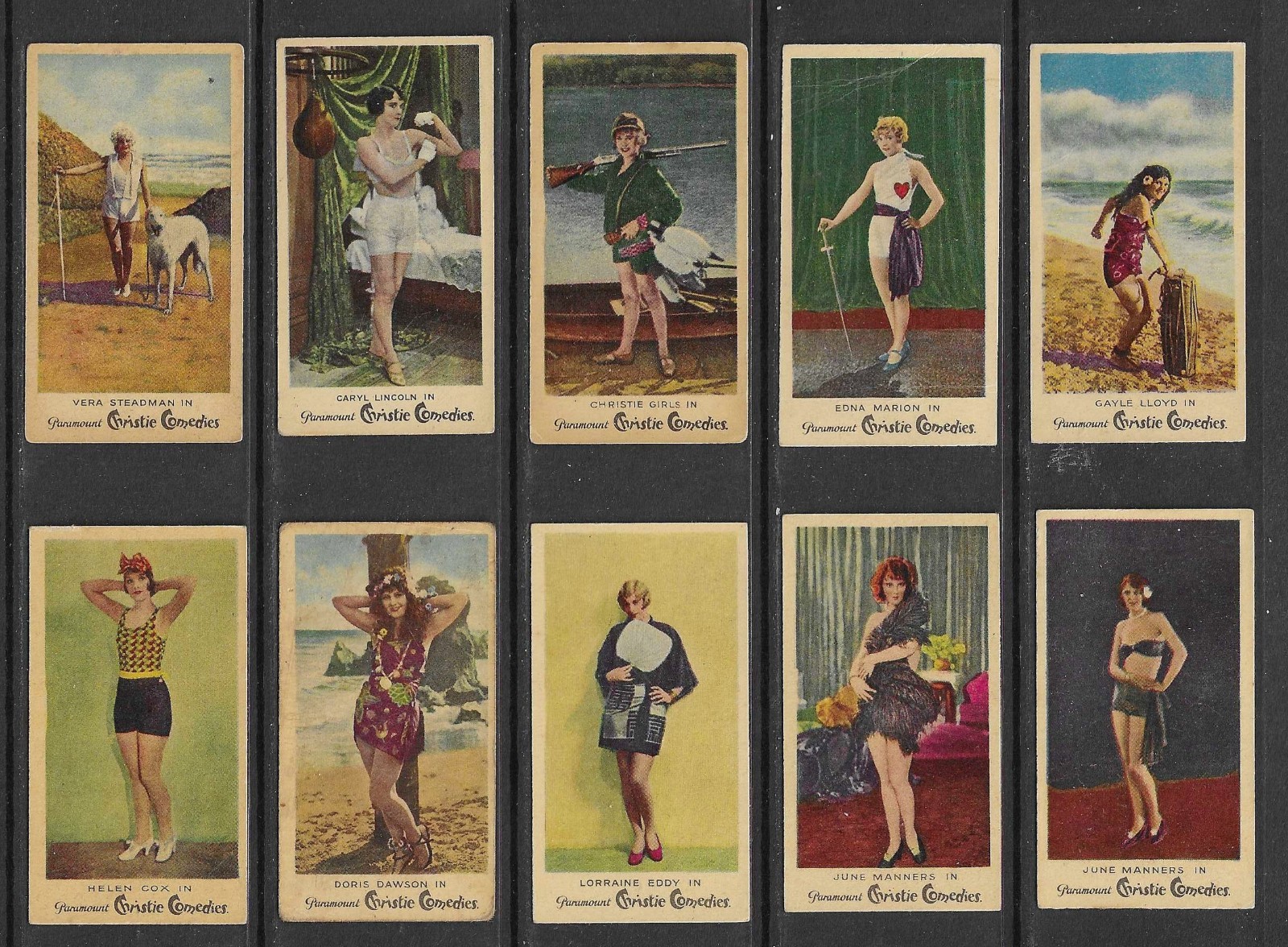Carreras 1928 CHRISTIE COMEDY GIRLS set cigarette cards