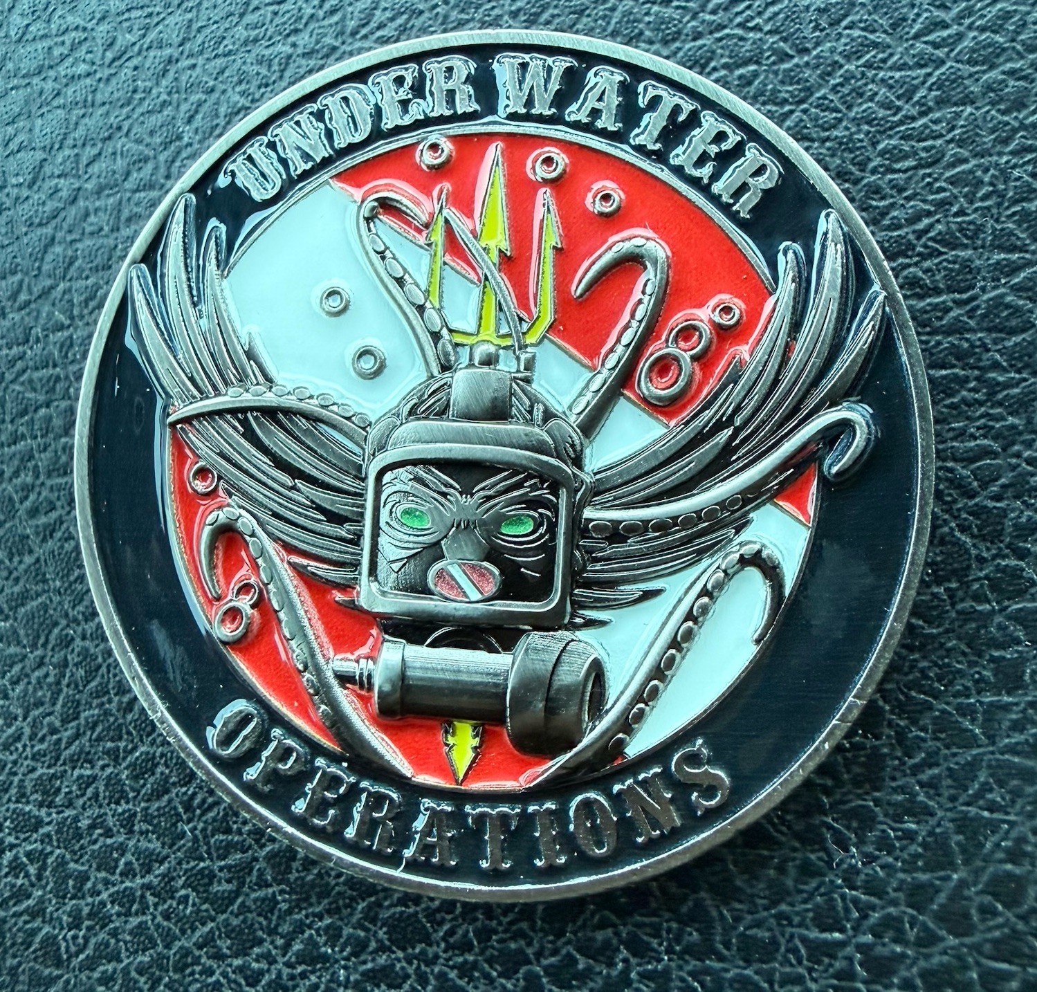 #’d Lee County Florida FL Underwater Operations Police Dive Team Challenge Coin