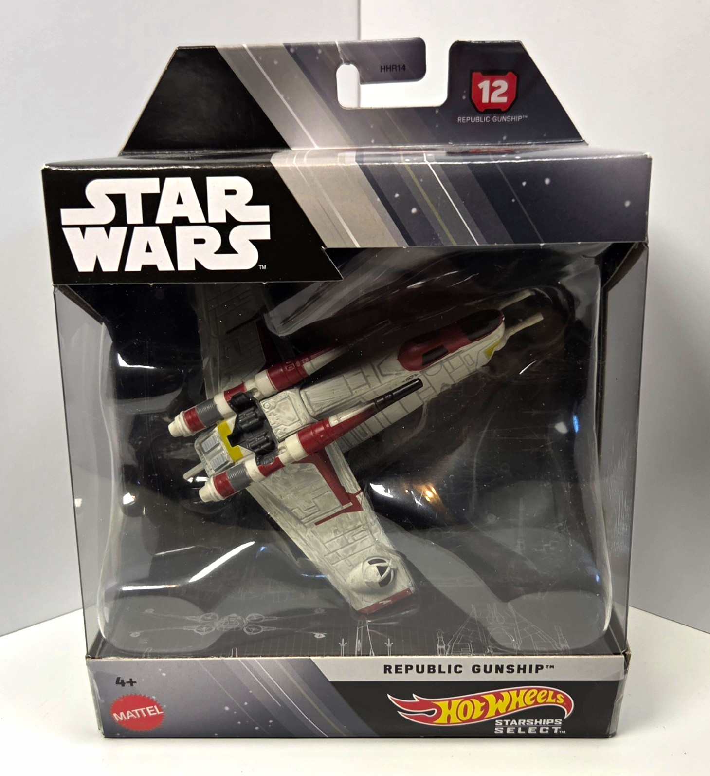 Hot Wheels Star Wars Starships Select #12 REPUBLIC GUNSHIP Starship NIB