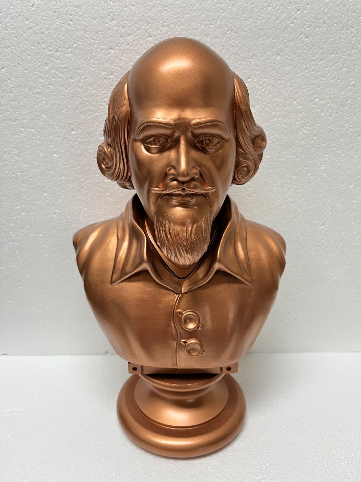 1960's Batman show Shakespeare bust 3D printed piggy bank with switch & lite