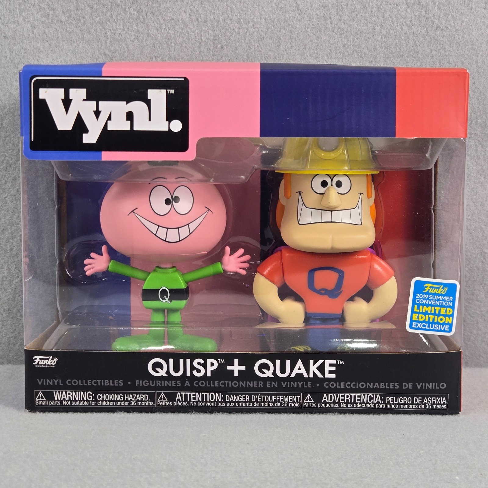 Funko Vynl. QUISP AND QUAKE 2 pack NIB 2019 Summer Convention