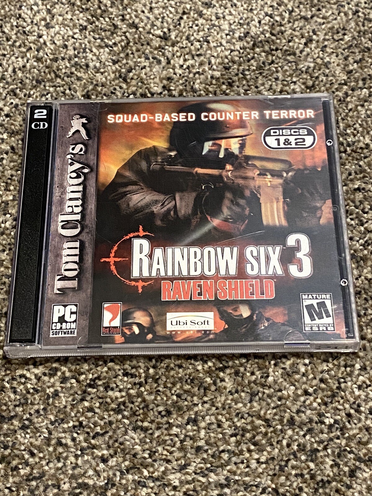 Tom Clancy's Rainbow Six 3: Raven Shield (PC CD Rom, 2003, 2-Discs) SUPER CLEAN