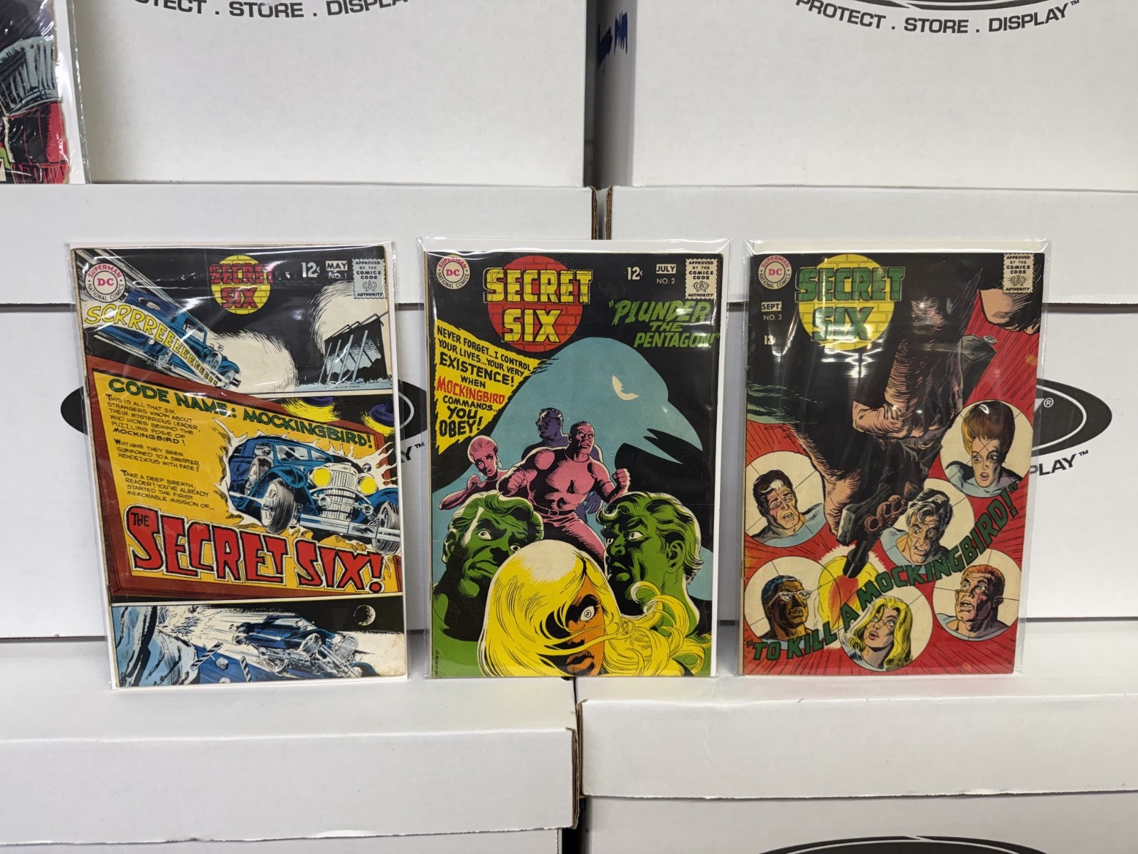 The Secret Six DC Comics 1 2 3 NICE Set 1968 Jack Kirby Cover
