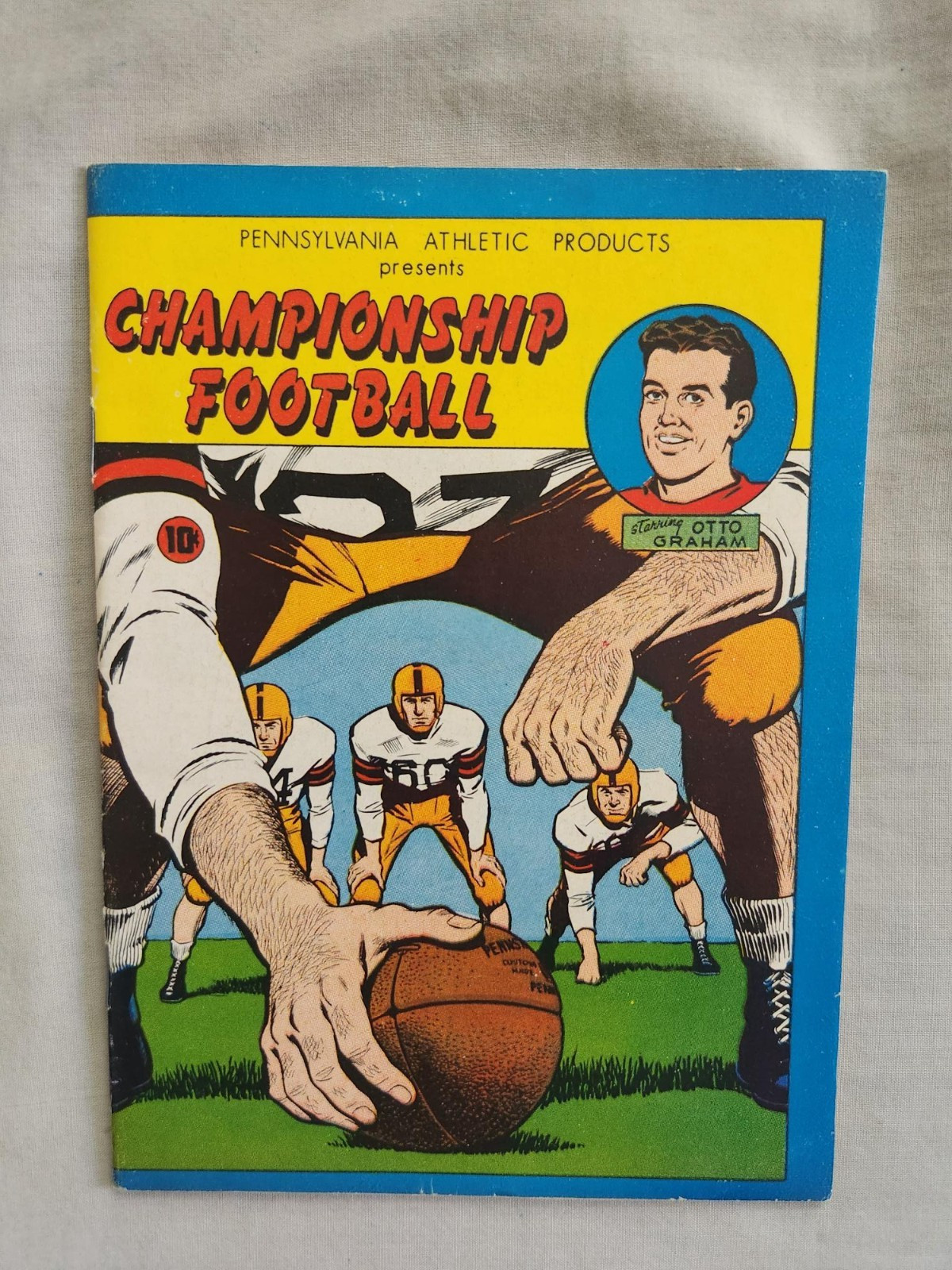 1956 Championship Football Pennsylvania Athletic Prod Giveaway Comic-Very Nice