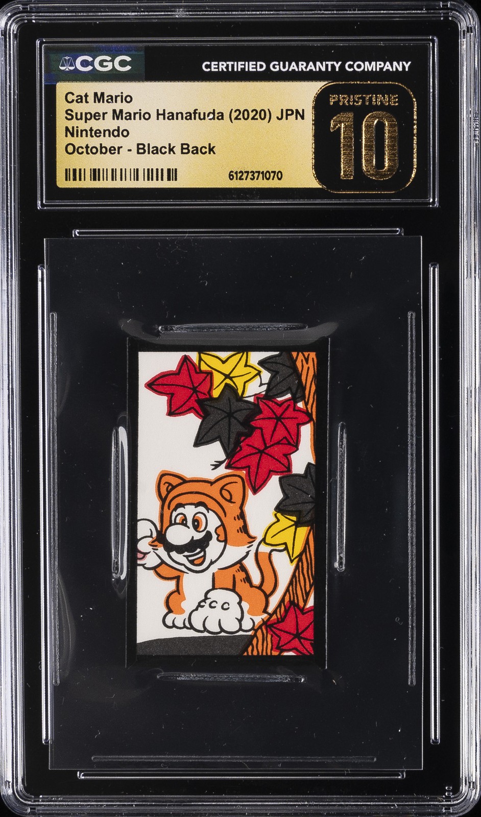 2020 SUPER MARIO HANAFUDA JPN CAT MARIO CGC 10 PRISTINE
